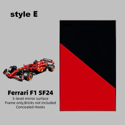 Wall Display Frame For LEGO® TECHNIC™ Ferrari F1 SF24 42207.(Model Not Included)