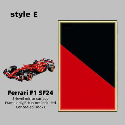 Wall Display Frame For LEGO® TECHNIC™ Ferrari F1 SF24 42207.(Model Not Included)