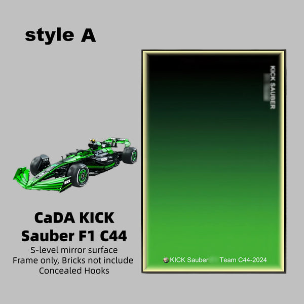 Wall Display Frame For CaDA KICK Sauber F1 C44(Model Not Included)