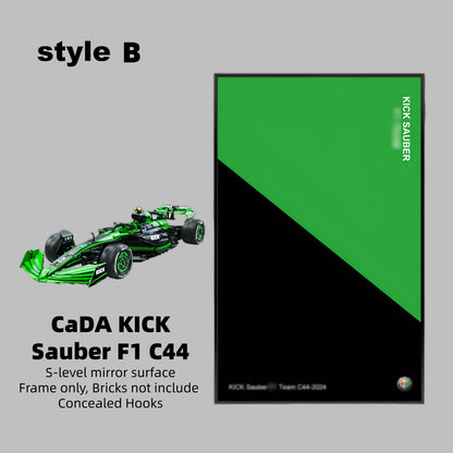 Wall Display Frame For CaDA KICK Sauber F1 C44(Model Not Included)