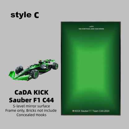 Wall Display Frame For CaDA KICK Sauber F1 C44(Model Not Included)