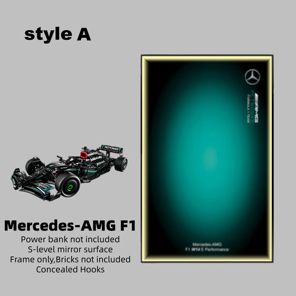 Wall Display Frame For LEGO® TECHNIC™ Mercedes AMG F1 42171(Model Not Included)