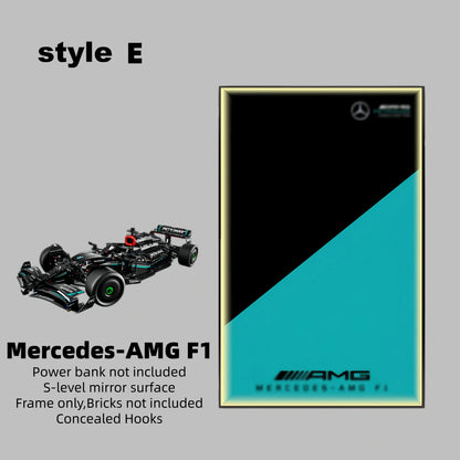 Wall Display Frame For LEGO® TECHNIC™ Mercedes AMG F1 42171(Model Not Included)