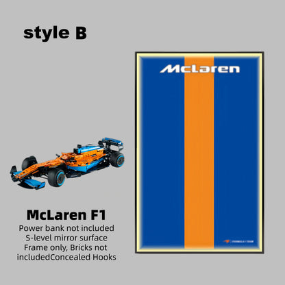 Wall Display Frame For LEGO® TECHNIC™ McLaren F1 42141 (Model Not Included)