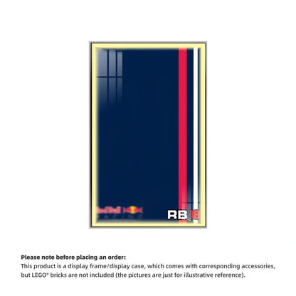 Wall Display Frame For F1 Red Bull RB18 MOC (Model not included)