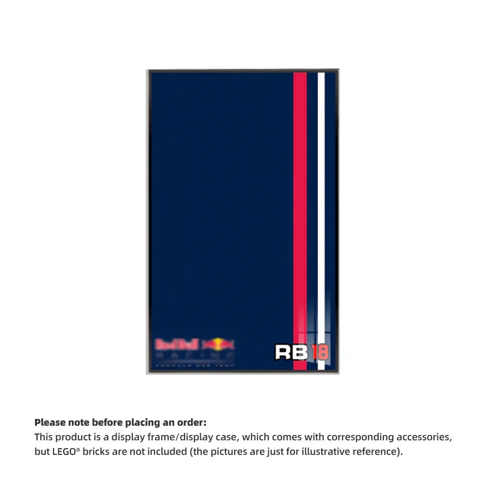 Wall Display Frame For F1 Red Bull RB18 MOC (Model not included)