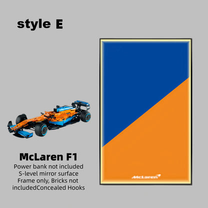 Wall Display Frame For LEGO® TECHNIC™ McLaren F1 42141 (Model Not Included)