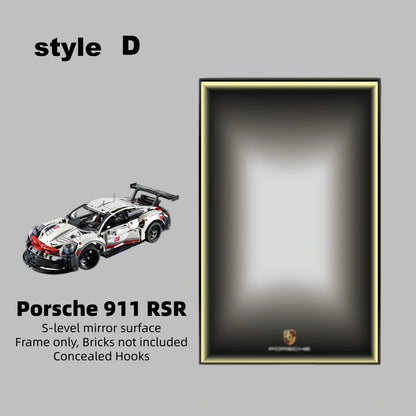 Wall Display Frame For LEGO® TECHNIC™ Porsche 911 RSR 42096(Model Not Included)