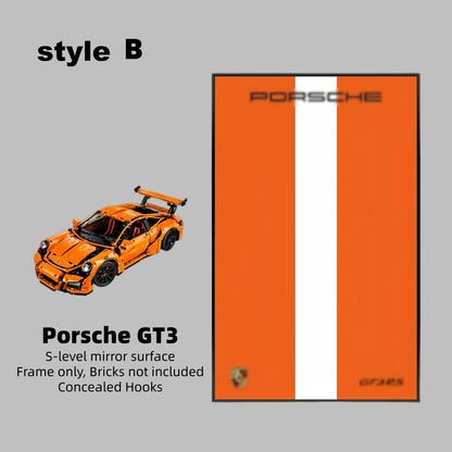 Wall Display Frame For LEGO® TECHNIC™ Porsche 911 GT3 RS 42056(Model Not Included)