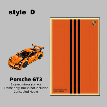 Wall Display Frame For LEGO® TECHNIC™ Porsche 911 GT3 RS 42056(Model Not Included)