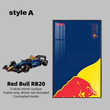Wall Display Frame For LEGO® TECHNIC™ ORACLE RED BULL RACING RB20 F1 CAR 42206(Model Not Included)