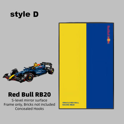 Wall Display Frame For LEGO® TECHNIC™ ORACLE RED BULL RACING RB20 F1 CAR 42206(Model Not Included)