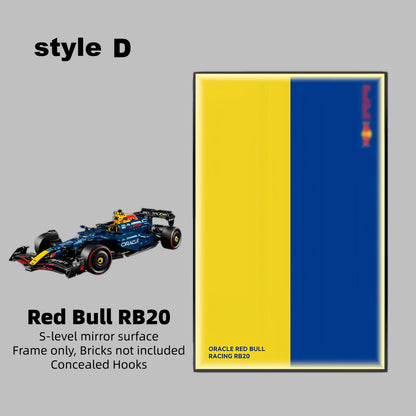 Wall Display Frame For LEGO® TECHNIC™ ORACLE RED BULL RACING RB20 F1 CAR 42206(Model Not Included)