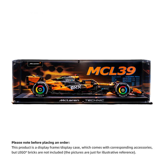 【PREMIUM】DISPLAY CASE FOR LEGO® TECHNIC™ MCLAREN MCL39 F1® CAR