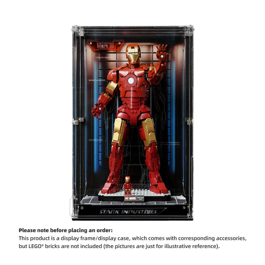 【PREMIUM】 DISPLAY CASE FOR LEGO 76344 IRON MAN MARK 3 COLLECTORS' EDITION