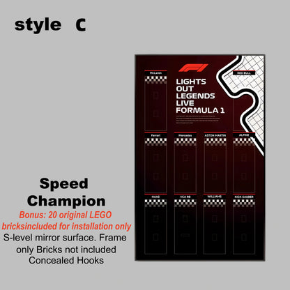 Car Display Frame for LEGO® Speed Champions f1 Series(Model Not Included)
