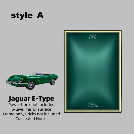 Wall Display Frame For Lego 11381 ICONS JAGUAR E-TYPE(Model not included)