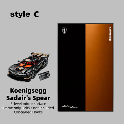 Wall Display Frame For Lego 42232 Technic Koenigsegg Sadair’s Spear.(Model Not Included)