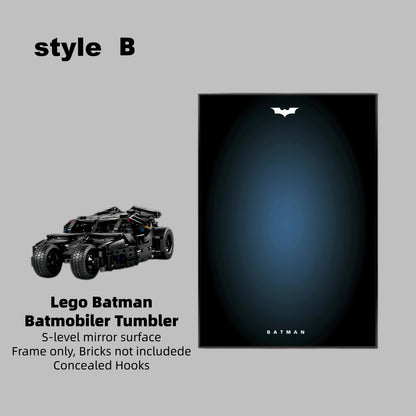 Wall Display Frame For Lego Batman 42239 BATMOBILE™ TUMBLER(Model Not Included)