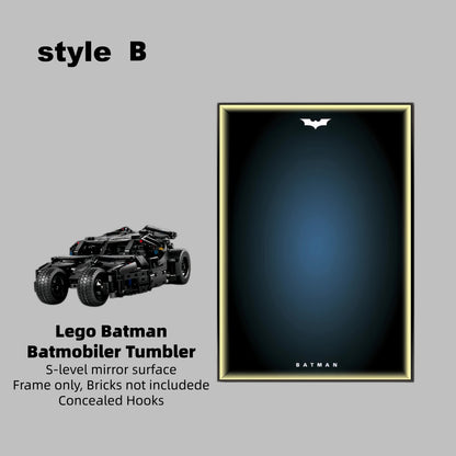 Wall Display Frame For Lego Batman 42239 BATMOBILE™ TUMBLER(Model Not Included)
