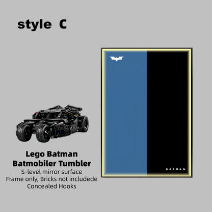 Wall Display Frame For Lego Batman 42239 BATMOBILE™ TUMBLER(Model Not Included)