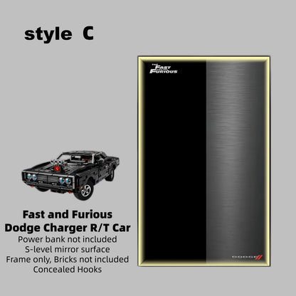 Wall Display Frames For LEGO Technic Fast and Furious Dodge Charger R/T Car 42231(Model not included)