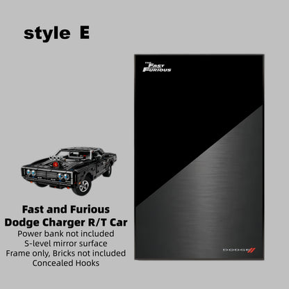 Wall Display Frames For LEGO Technic Fast and Furious Dodge Charger R/T Car 42231(Model not included)