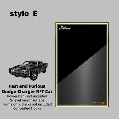 Wall Display Frames For LEGO Technic Fast and Furious Dodge Charger R/T Car 42231(Model not included)