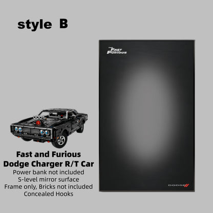 Wall Display Frames For LEGO Technic Fast and Furious Dodge Charger R/T Car 42231(Model not included)