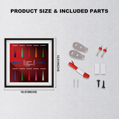 Display frame for LEGO® 71049 F1® Collectible Race Cars(Model Not Included)