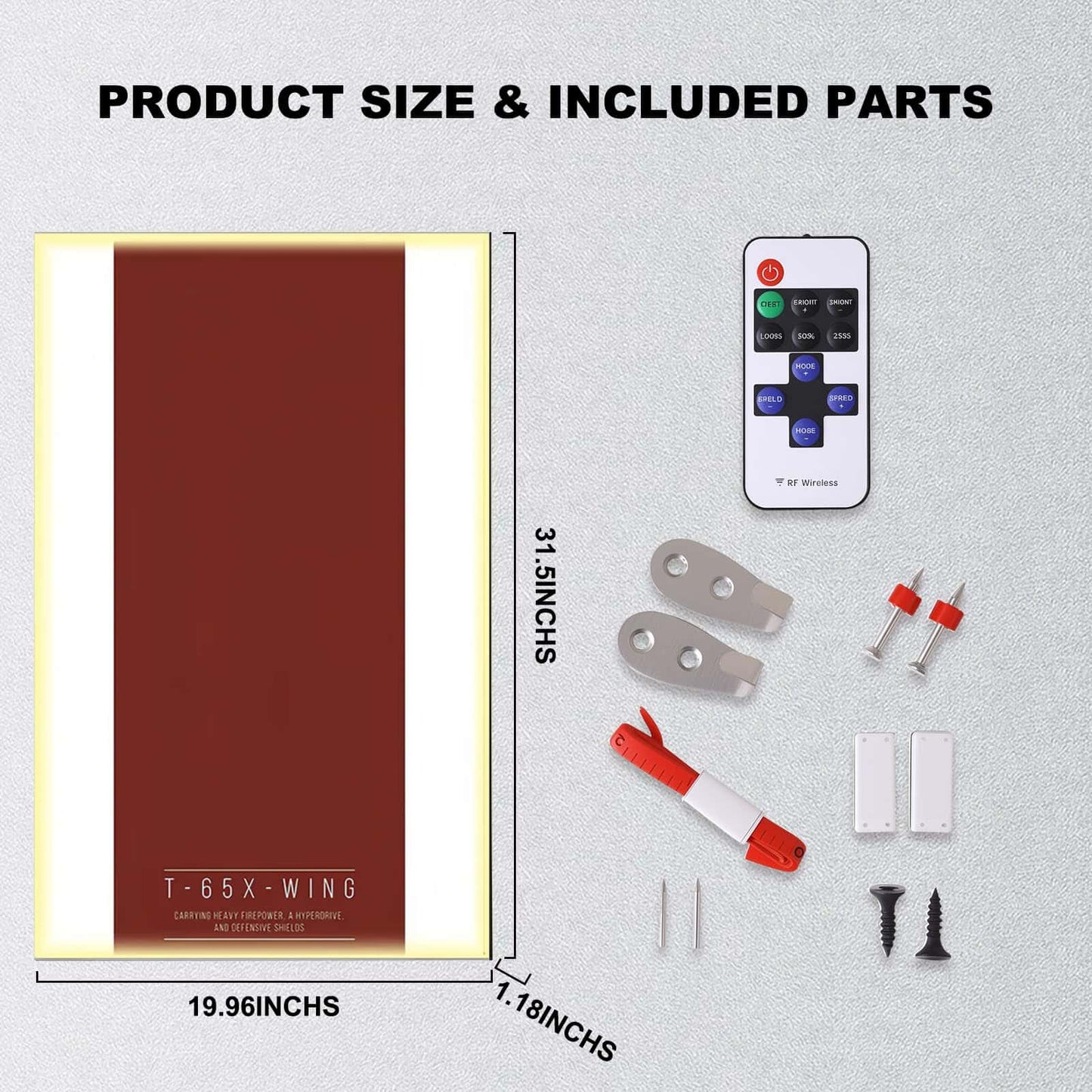Wall Display Frame for LEGO® 75355 Star Wars™ X-Wing Starfighter™(Model Not Included)