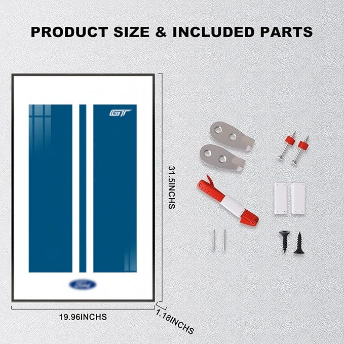 Wall Display Frame For LEGO® TECHNIC™ Ford GT 42154(Model Not Included)