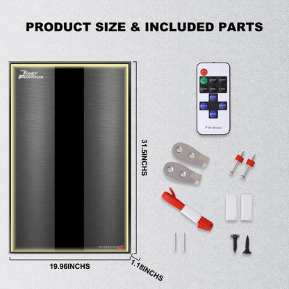 Wall Display Frames For LEGO Technic Fast and Furious Dodge Charger R/T Car 42231(Model not included)