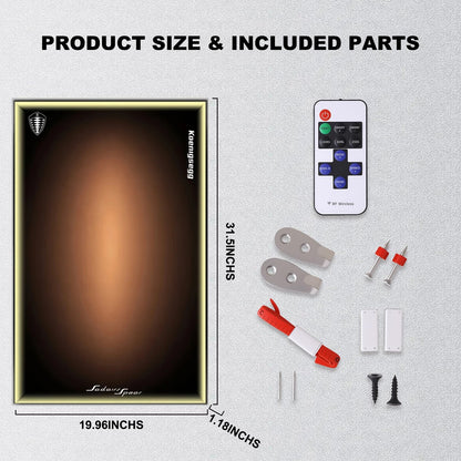 Wall Display Frame For Lego 42232 Technic Koenigsegg Sadair’s Spear.(Model Not Included)
