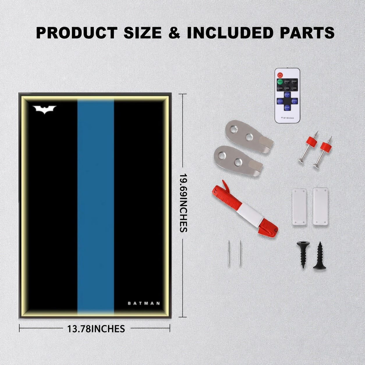 Wall Display Frame For Lego Batman 42239 BATMOBILE™ TUMBLER(Model Not Included)