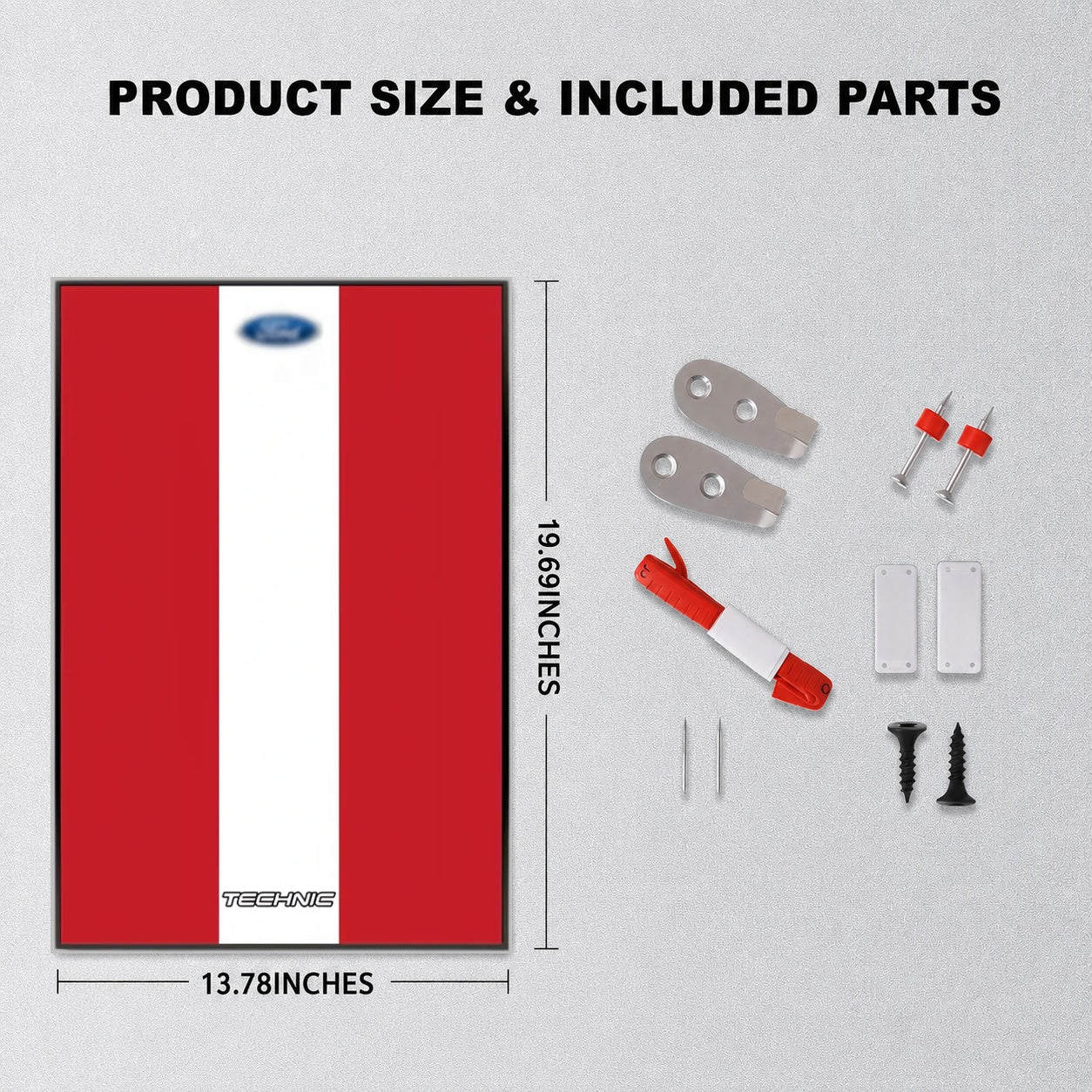 Wall Display Frame For LEGO® Technic™ Ford Bronco® SUV Mid-Size Car 42213(Model Not Included)