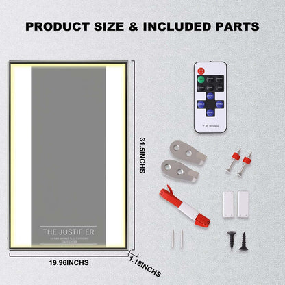 Wall Display Frame For  LEGO® STAR WARS 75323 The Justifier™(Model Not Included)
