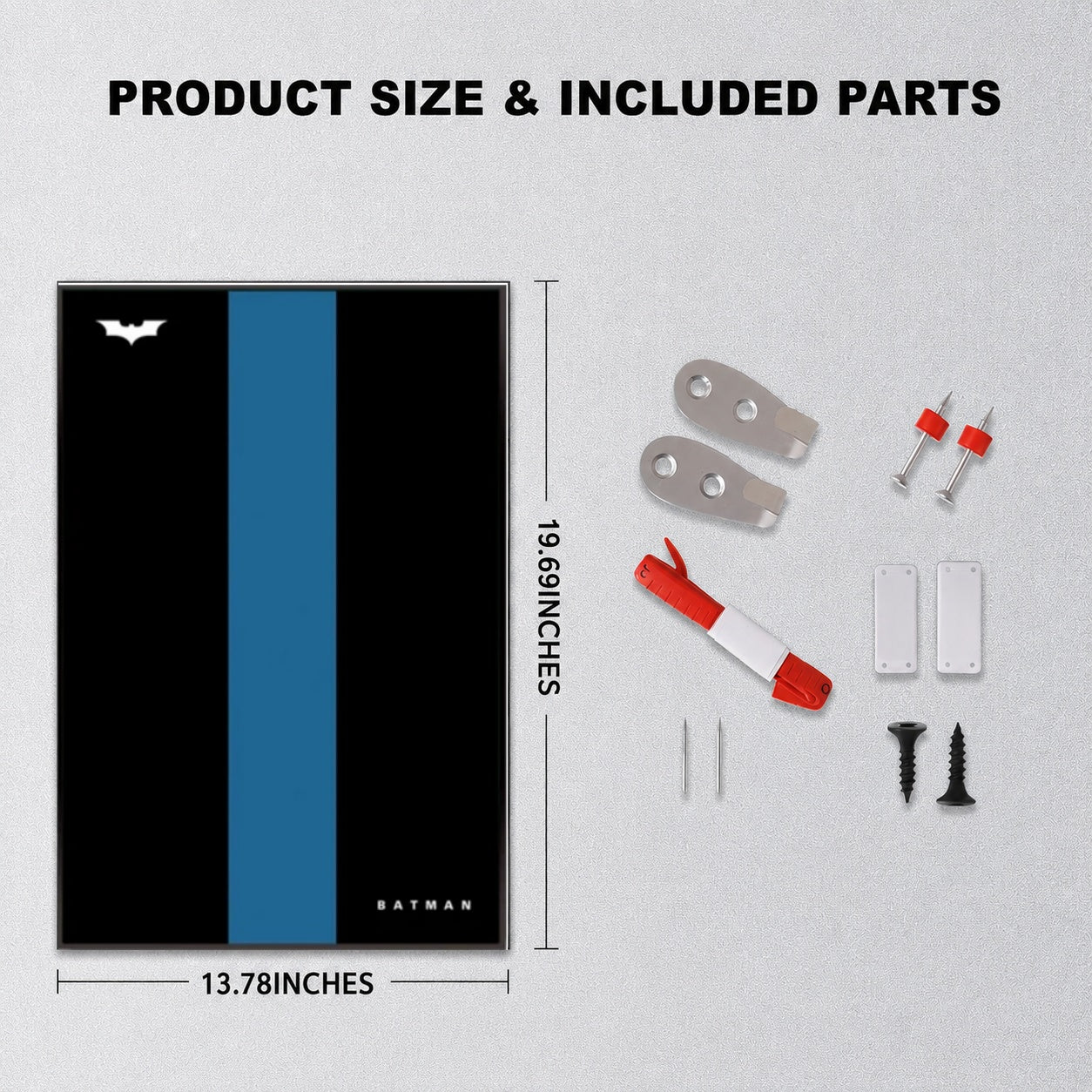 Wall Display Frame For Lego Batman 42239 BATMOBILE™ TUMBLER(Model Not Included)