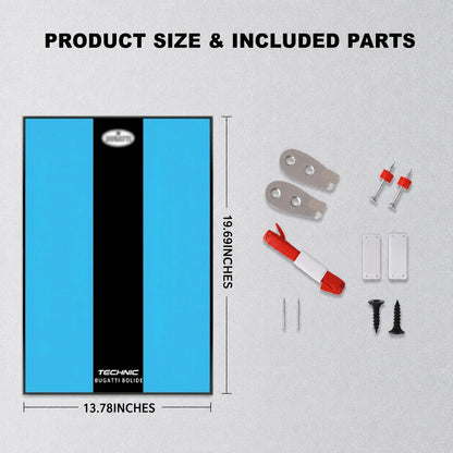 Wall Display Frame For LEGO® TECHNIC™ Bugatti Bolide Agile Blue Mid-Size Car 42162 (Model Not Included)