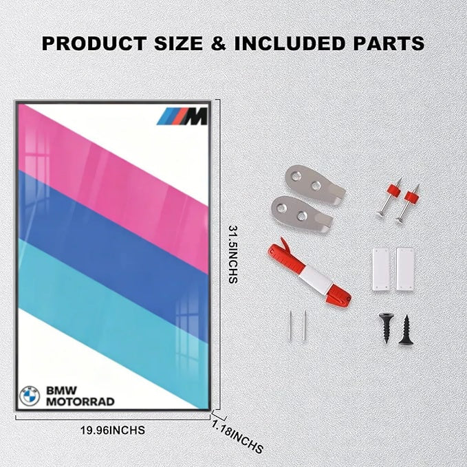 Wall Display Frame For LEGO® TECHNIC™ BMW M1000RR 42130(Model Not Included)