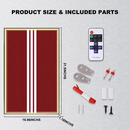 Car Display Wall Frame for LEGO® TECHNIC™ Ferrari 488 42125.(Model Not Included)