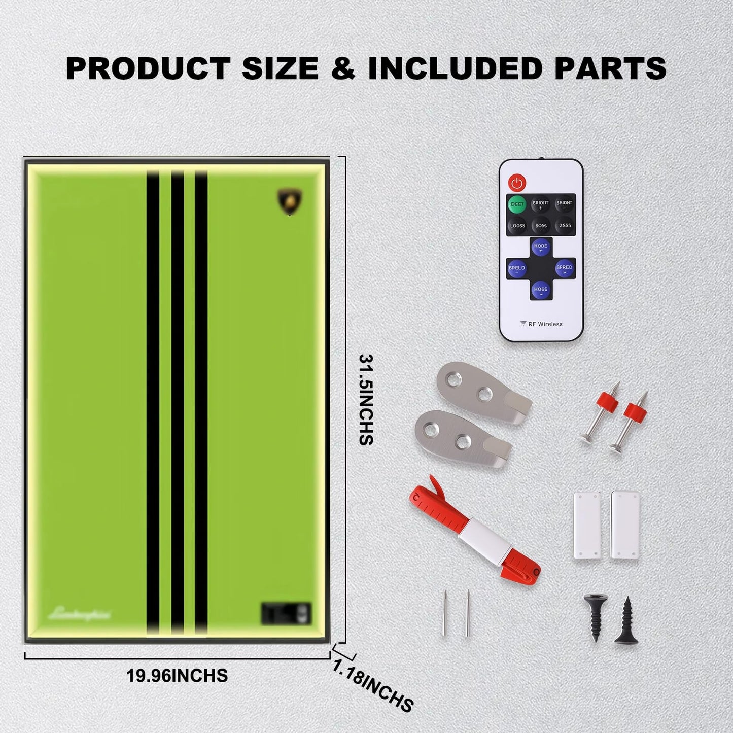 Wall Display Frame  for LEGO® TECHNIC™ Lamborghini Sián FKP 37 42115(Model Not Included)