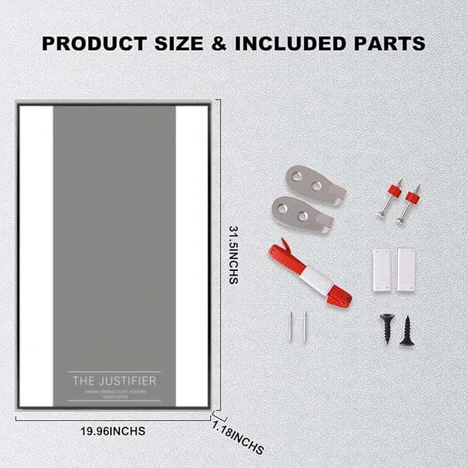 Wall Display Frame For  LEGO® STAR WARS 75323 The Justifier™(Model Not Included)