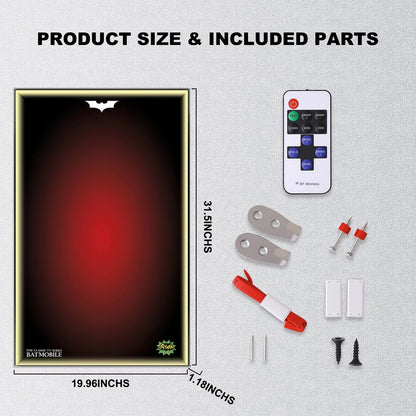 Wall Display Frame For LEGO BATMAN™ 76328 The Classic TV SERIES BATMOBILE™ (Model not included)