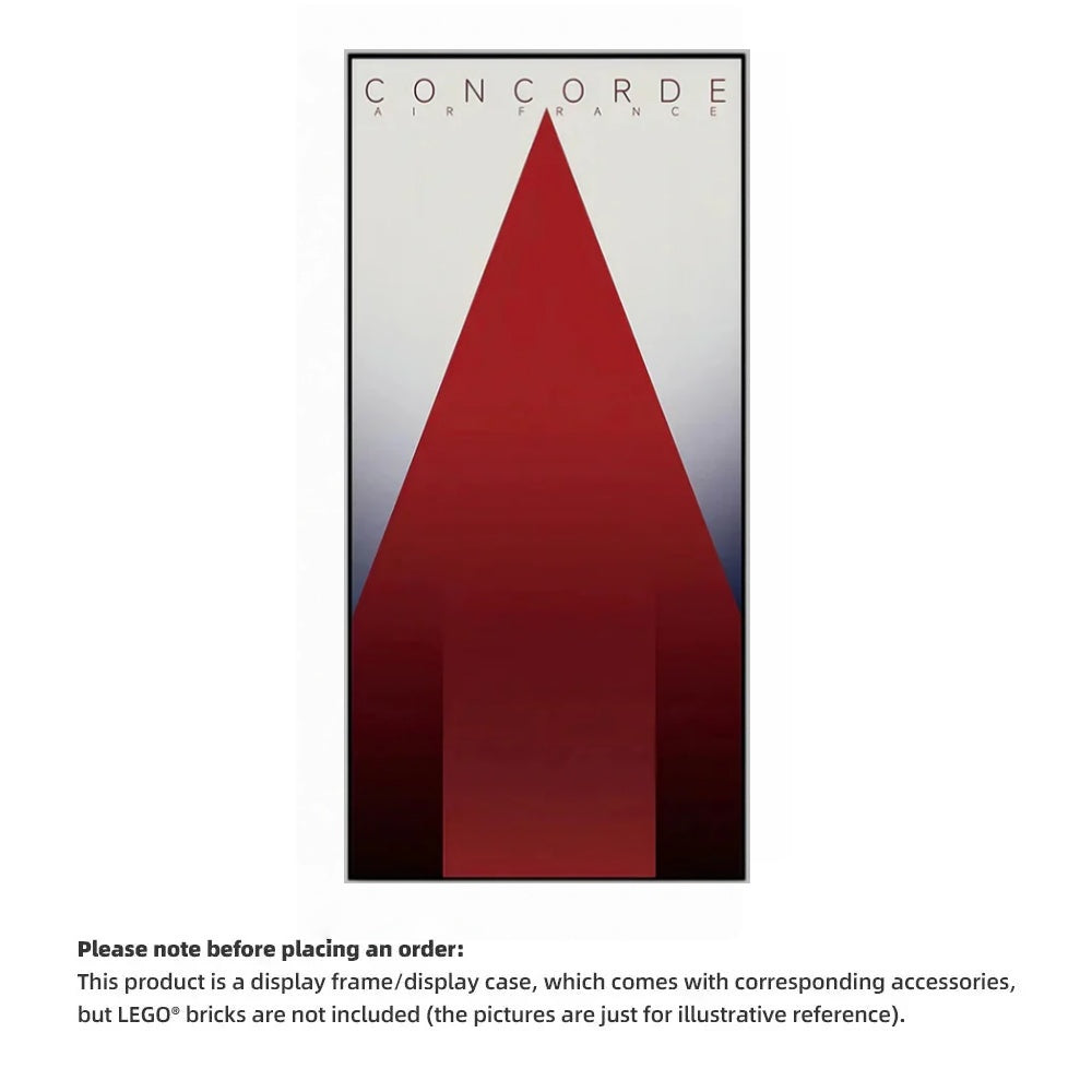 Wall Display Frames for LEGO® ICONS Concorde 10318(Model Not Included)