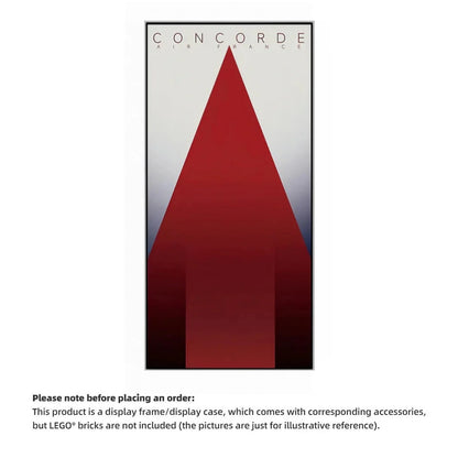Wall Display Frames for LEGO® ICONS Concorde 10318(Model Not Included)