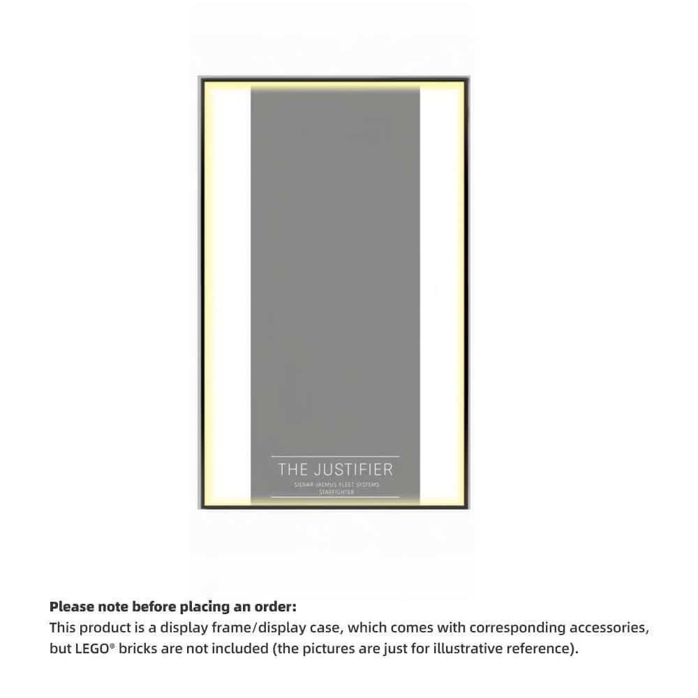 Wall Display Frame For  LEGO® STAR WARS 75323 The Justifier™(Model Not Included)