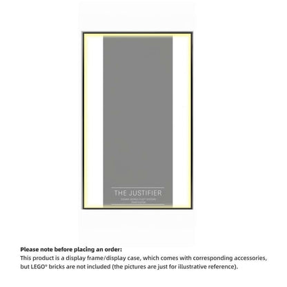 Wall Display Frame For  LEGO® STAR WARS 75323 The Justifier™(Model Not Included)