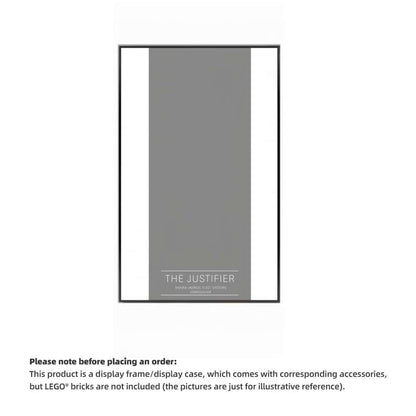 Wall Display Frame For  LEGO® STAR WARS 75323 The Justifier™(Model Not Included)