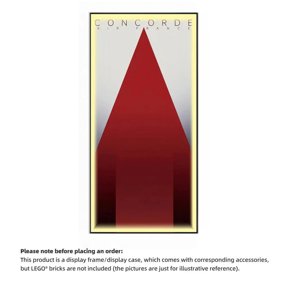 Wall Display Frames for LEGO® ICONS Concorde 10318(Model Not Included)